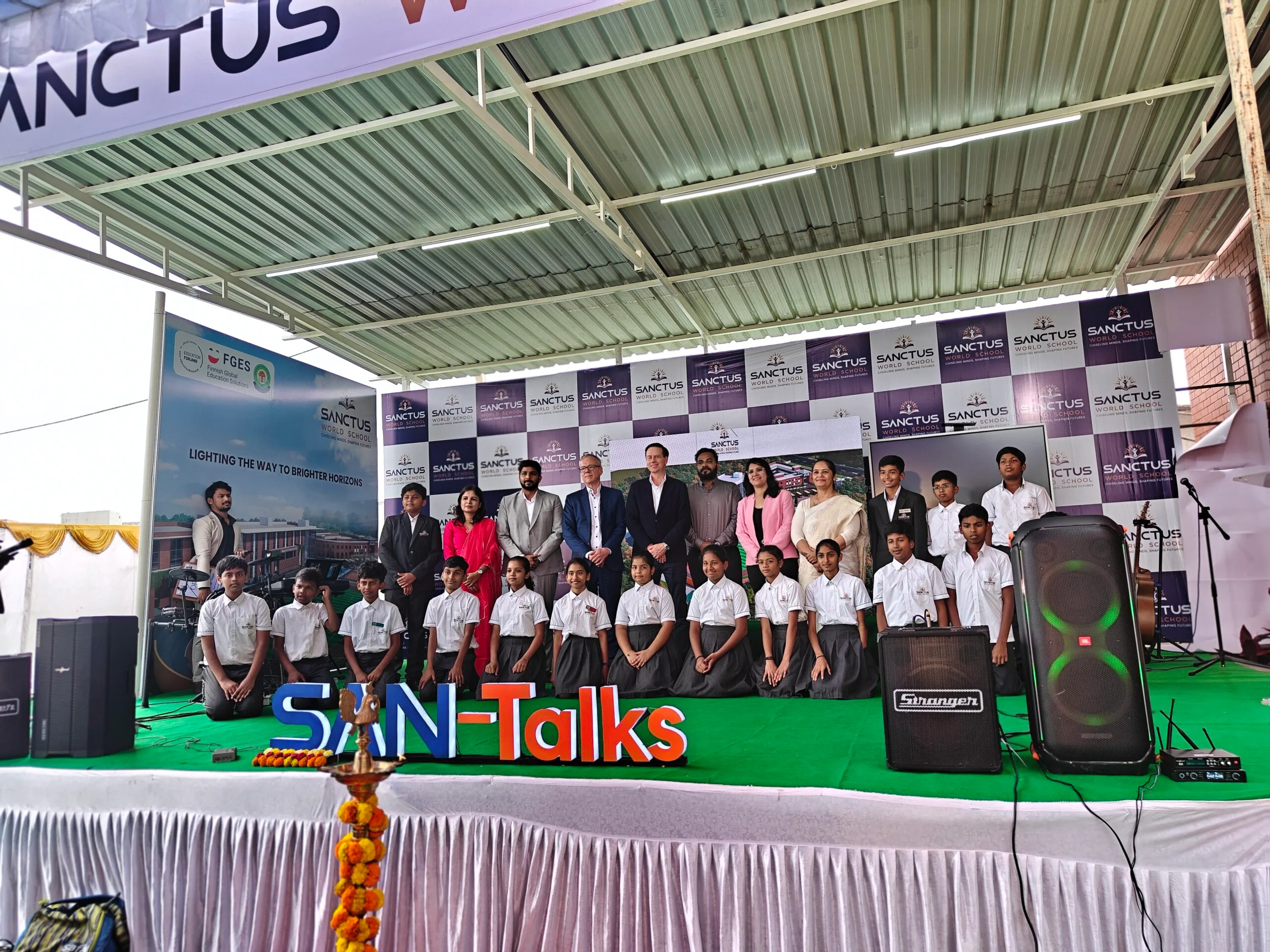 San Talks 2025 at leading schools BN Reddy Nagar - Sanctus World School speaker series