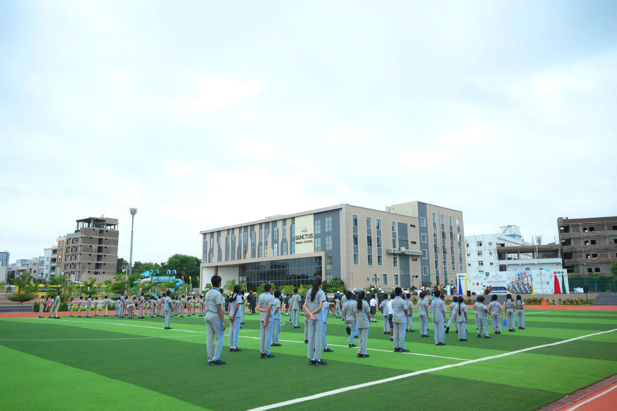 Students at Sanctus Shamshabad