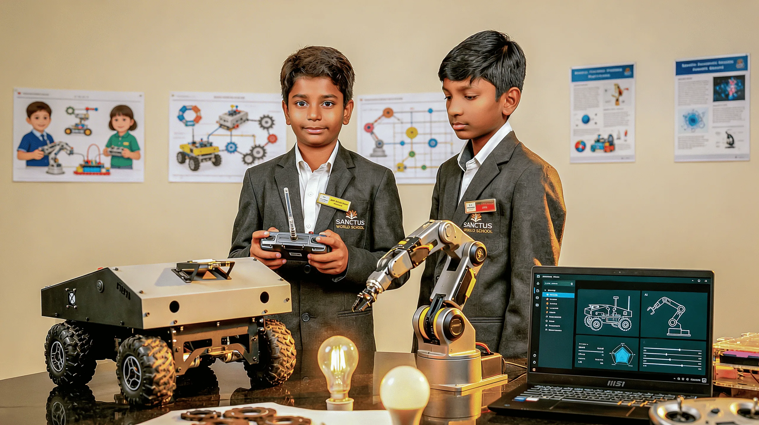 Sanctus World School Hayathnagar Students